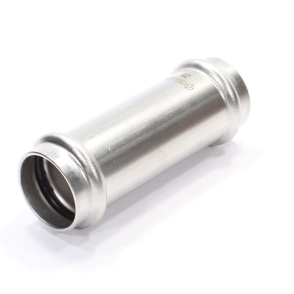 Муфта 28-28, WAAG Heavy Inox, пресс-пресс, сталь нержавеющая, ремонтная