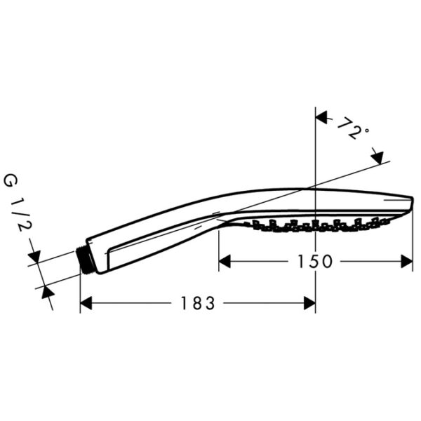 Ручной душ Hansgrohe Raindance Select 150 Air 3jet, ½’