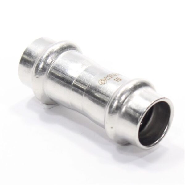 Муфта 15-15, WAAG Heavy Inox, пресс-пресс, сталь нержавеющая