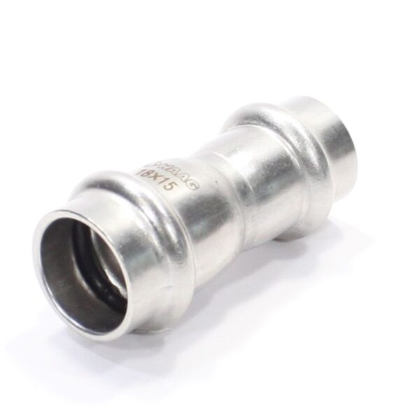 Муфта 18-15, WAAG Heavy Inox, пресс-пресс, сталь нержавеющая