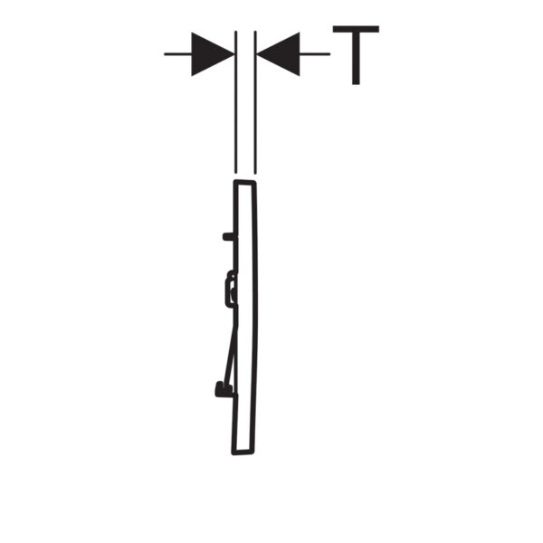 Кнопка смыва Geberit Sigma 30, двойной смыв, черный