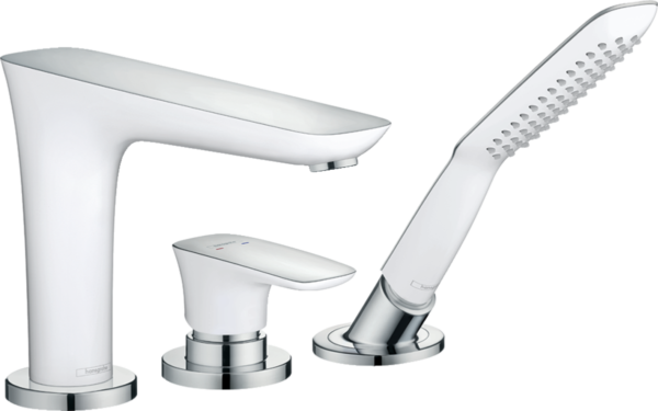 Hansgrohe PuraVida Смеситель монтаж на край ванны, на 3 отверстия, 1/2