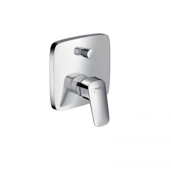 Смеситель для ванны Hansgrohe Logis, скрытый монтаж, однорычажный, хром