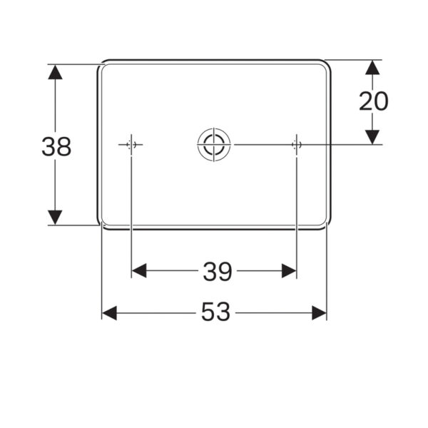 Раковина Geberit VariForm 55х40 см, белая