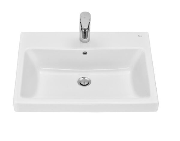 РАКОВИНА ROCA THE GAP PLUS ВЫСОКИЙ БОРТИК 60 X 46 СМ, ФАРФОР, БЕЛЫЙ ()
