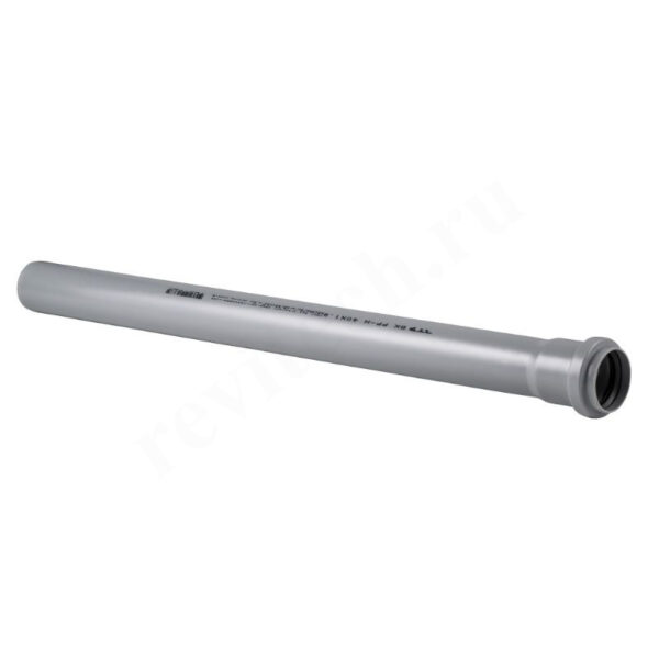 Труба канализационная RTP DN40 x 1,8 PN0,5L0,15м, PP-H, серая