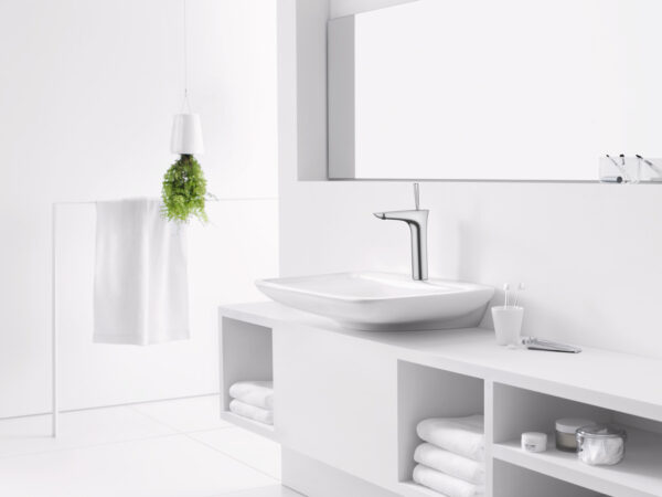 Смеситель для раковины Hansgrohe PuraVida, однорычажный, со сливным гарнитуром, хром
