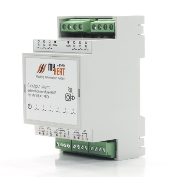 Блок расширения на DIN рейку MY HEAT RL6S, 12 В, симисторный на 6 выходов