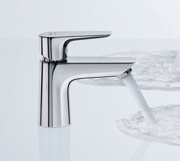 Смеситель для раковины Hansgrohe Talis E 80, однорычажный, со сливным клапаном push-open, хром
