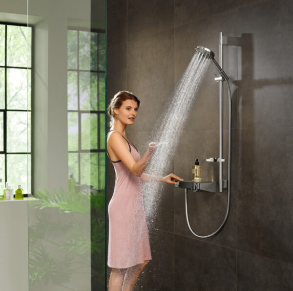 Душевой набор Raindance Select S 120 3jet P со штангой 90 см, PowderRain