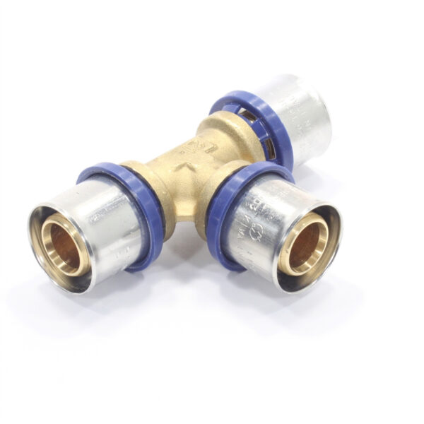Тройник 26-26-26, General Fittings 5S00, 10, пресс-пресс, латунь