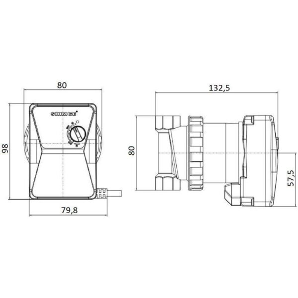 Насос циркуляционный для ГВС SHIMGE HBS 1.5 (1х220В; 9Вт)