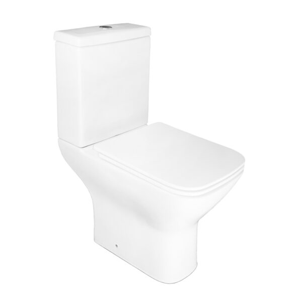 Унитаз-компакт Azario Iris 600х380х775 напольный, безободковый, с сиденьем микролифт AZ 8353