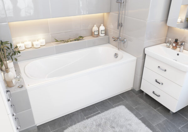 Ванна акриловая Santek КАСАБЛАНКА XL прямоугольная 180x80