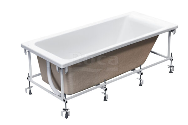 Ванна акриловая Roca EASY 170x80 прямоугольная, белая