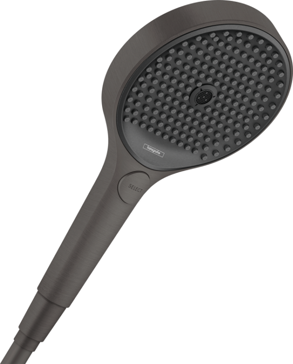 Ручной душ Hansgrohe Rainfinity 130 3jet, шлифованный черный хром
