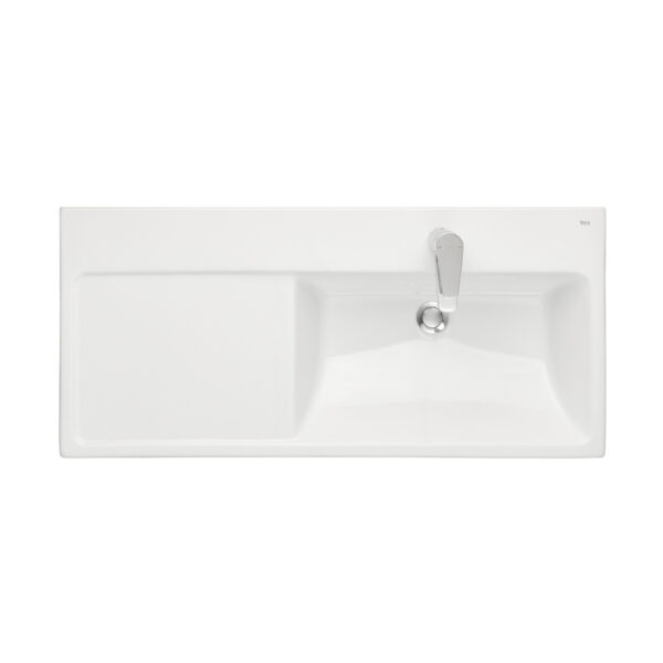 Раковина мебельная Roca THE GAP Plus 100х46 правая, высокий бортик, 1 отверстие