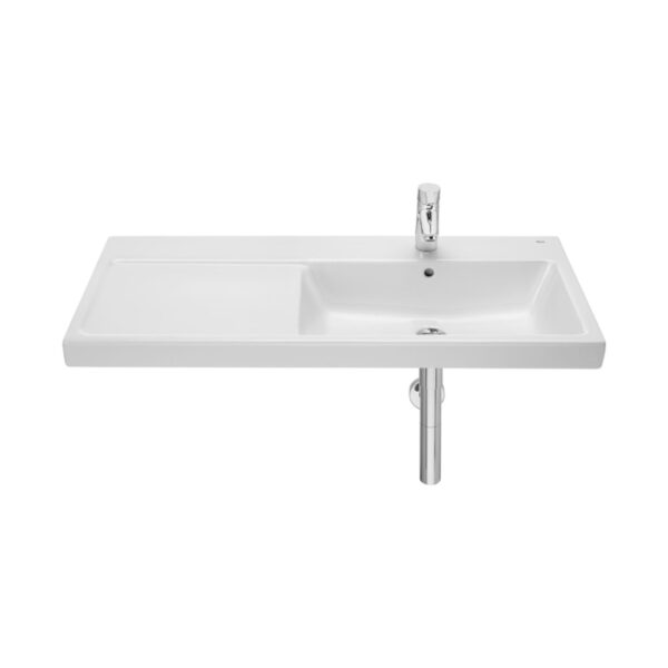 Раковина мебельная Roca THE GAP Plus 100х46 правая, высокий бортик, 1 отверстие
