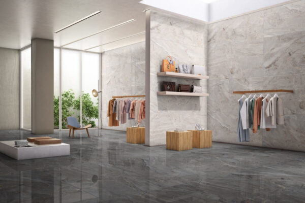 Плитка керамогранитная AZARIO ELEGANT GRIS 80х160 Glossy