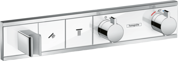 Hansgrohe RainSelect Термостат, скрытого монтажа, для 2 потребителей, белый/хром