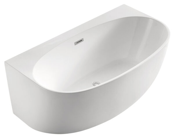 Ванна акриловая Azario Cambridge 1800X880X580, пристенная, в комплекте с сифоном и металлической рам
