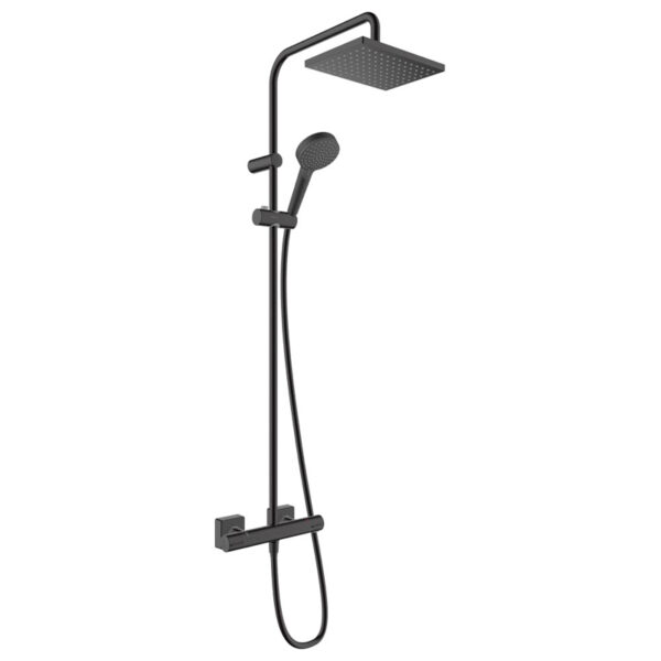 Душевая колонна Hansgrohe Vernis Shape с термостатом, черный
