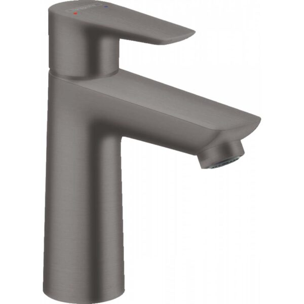 Смеситель для раковины Hansgrohe Talis E 110, однорычажный, без сливного гарнитура, шлифованный черн