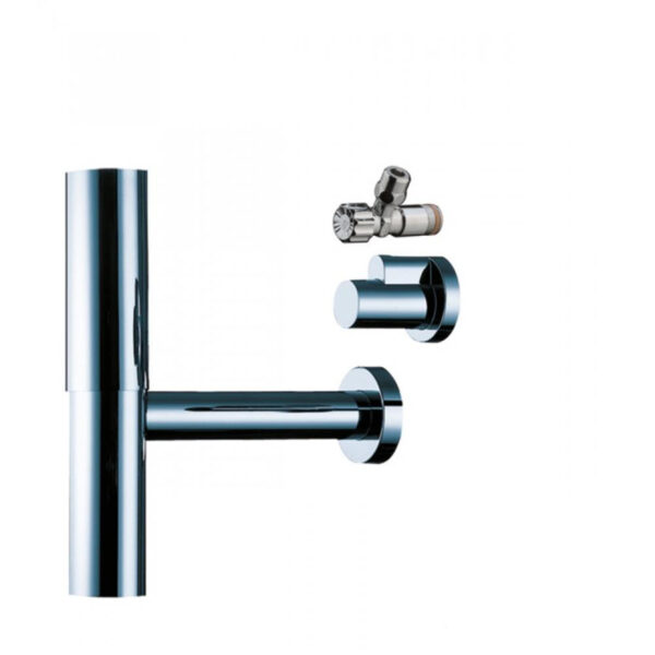 Сифон для раковины Hansgrohe Flowstar + угловые вентили, хром