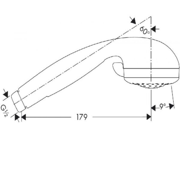 Гарнитур для душа Hansgrohe Crometta Vario/Unica C 0,65 мм 27744000