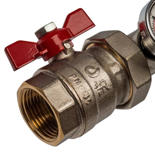 SMB 0468 000008 STOUT Распределительный коллектор из латуни без расходомеров 8 вых.