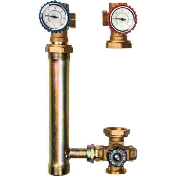 SDG-0002-002501 STOUT Насосная группа с термостатическим смесительным клапаном 1 без насоса