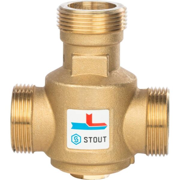 SVM-0030-325504 STOUT Термостатический смесительный клапан G 1 1/4 НР 55°С