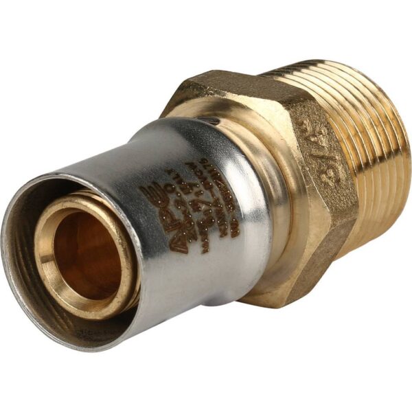 SFP-0001-003420 STOUT Переходник с наружной резьбой 3/4 х20 для металлопластиковых труб прессовой