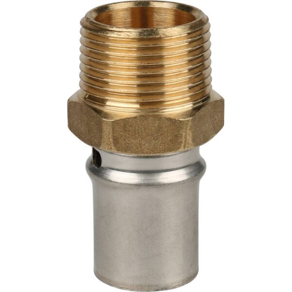 SFP-0001-003420 STOUT Переходник с наружной резьбой 3/4 х20 для металлопластиковых труб прессовой