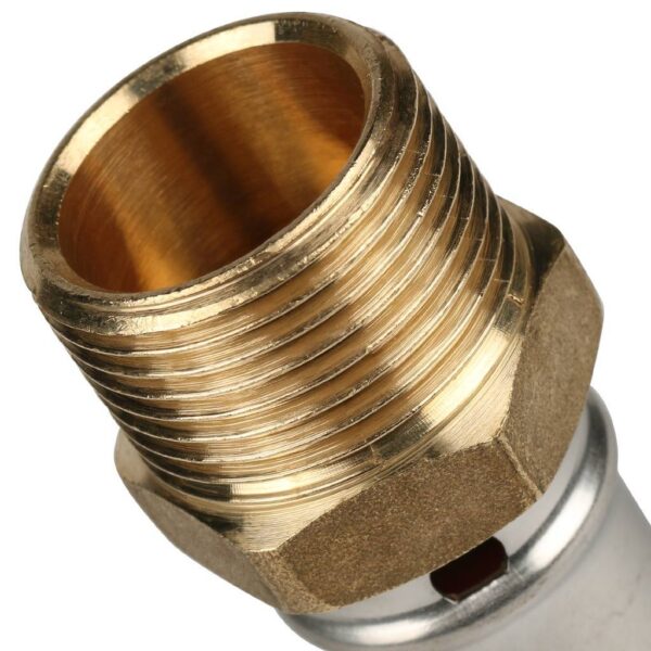 SFP-0001-003420 STOUT Переходник с наружной резьбой 3/4 х20 для металлопластиковых труб прессовой