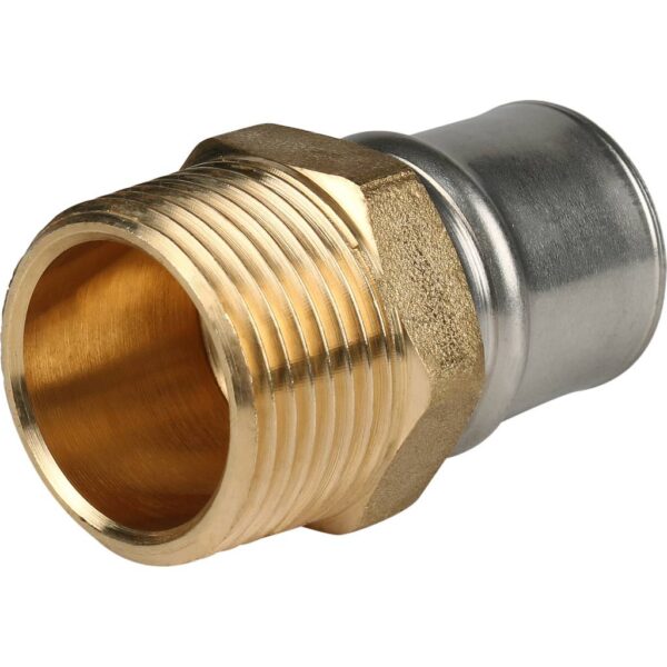 SFP-0001-000126 STOUT Переходник с наружной резьбой 1 х26 для металлопластиковых труб прессовой