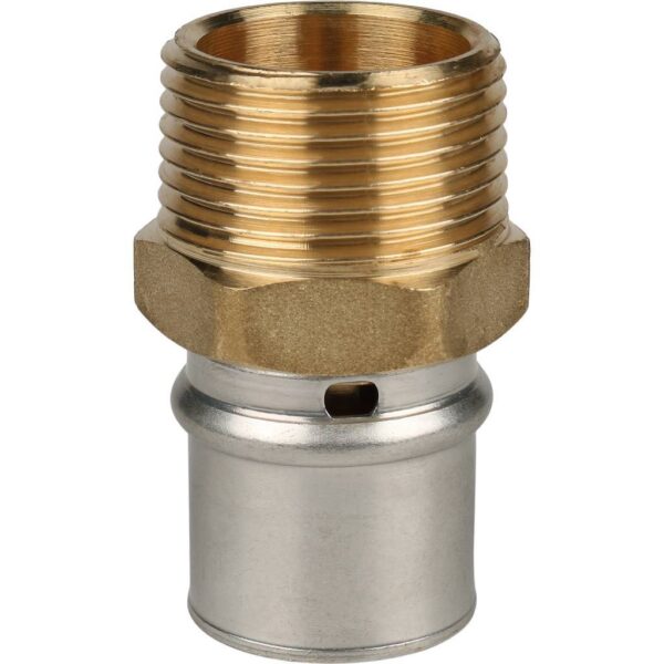 SFP-0001-000126 STOUT Переходник с наружной резьбой 1 х26 для металлопластиковых труб прессовой