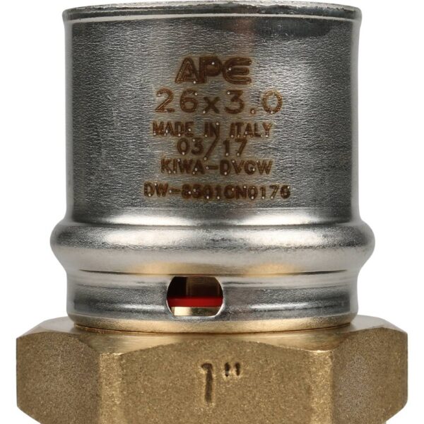 SFP-0001-000126 STOUT Переходник с наружной резьбой 1 х26 для металлопластиковых труб прессовой