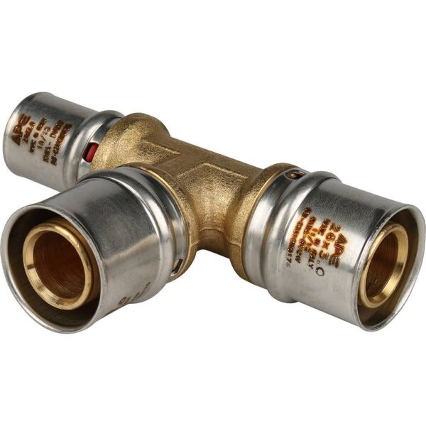 SFP-0005-262620 STOUT Тройник переходной 26х26х20 для металлопластиковых труб прессовой
