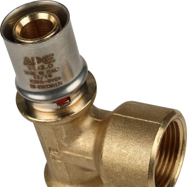 SFP-0007-003420 STOUT Тройник-переходник с внутренней резьбой 20х3/4 х20 для металлопластиковых труб