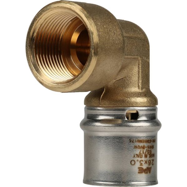 SFP-0010-003426 STOUT Угольник-переходник с внутренней резьбой 3/4 х26 для металлопластиковых труб п