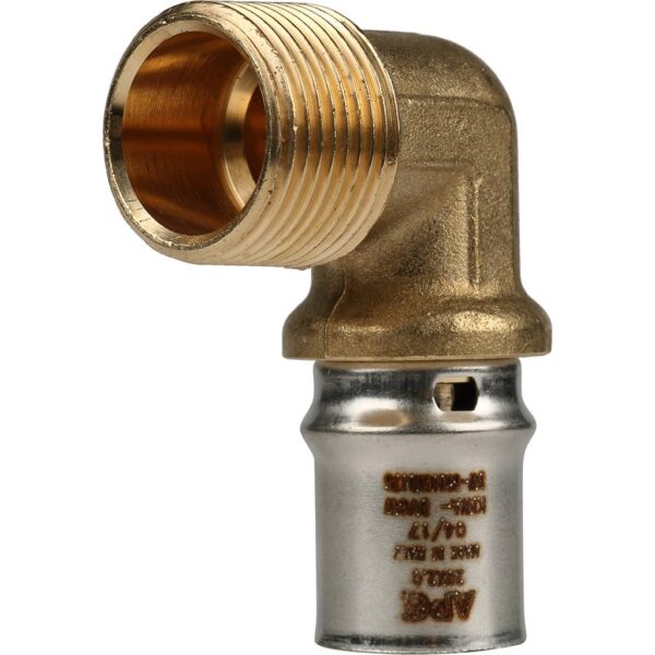 SFP-0011-003420 STOUT Угольник-переходник с наружной резьбой 3/4 х20 для металлопластиковых труб пре