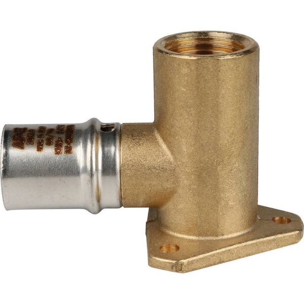 SFP-0012-001220 STOUT Угольник настенный с креплением удлинённый 1/2 х20 для металлопластиковых труб