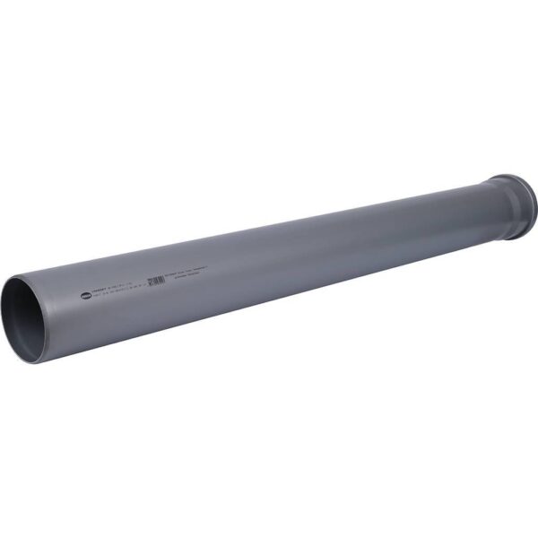 Труба канализационная Sinikon Стандарт DN110 x 2,7 PN1L1м, PP-H, серая