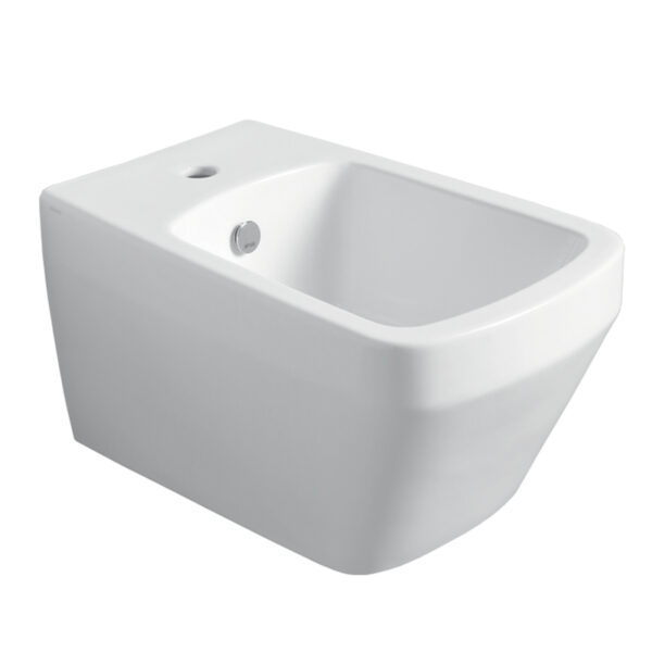 Биде подвесное Simas Baden Baden 360х560х310 с 1 отв под смеситель, с креплением F85, цвет белый BB1