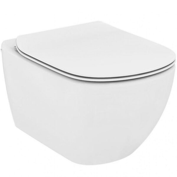 Комплект унитаза с инсталляцией Ideal Standard Tesi Aqua Blade с сиденьем Микролифт и Черной матовой
