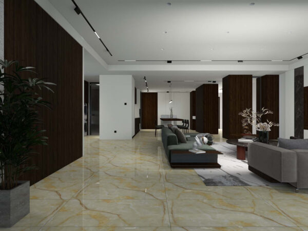 Плитка керамогранитная AZARIO ONYX GOLD 60x120 Carving