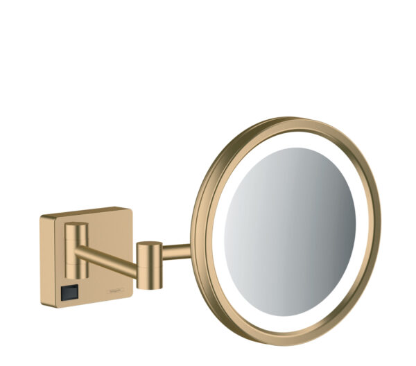 Зеркало для бритья Hansgrohe AddStoris, шлифованная бронза