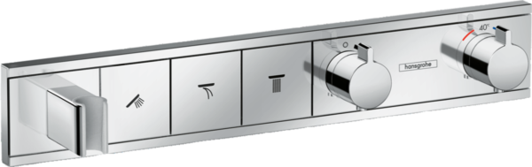 Hansgrohe RainSelect Термостат, скрытого монтажа, для 3 потребителей, хром