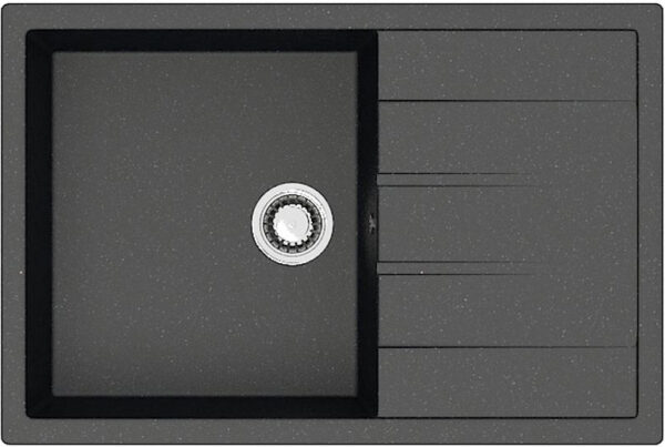 Кухонная мойка AZARIO Vision 750x505x218 искусственный мрамор, цвет черный
